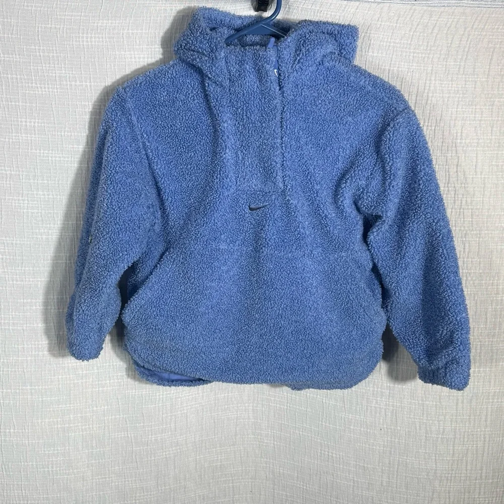 Nwt Nike Girls High-Pile Fleece Therma-FIT Training Jacket small‎ blue